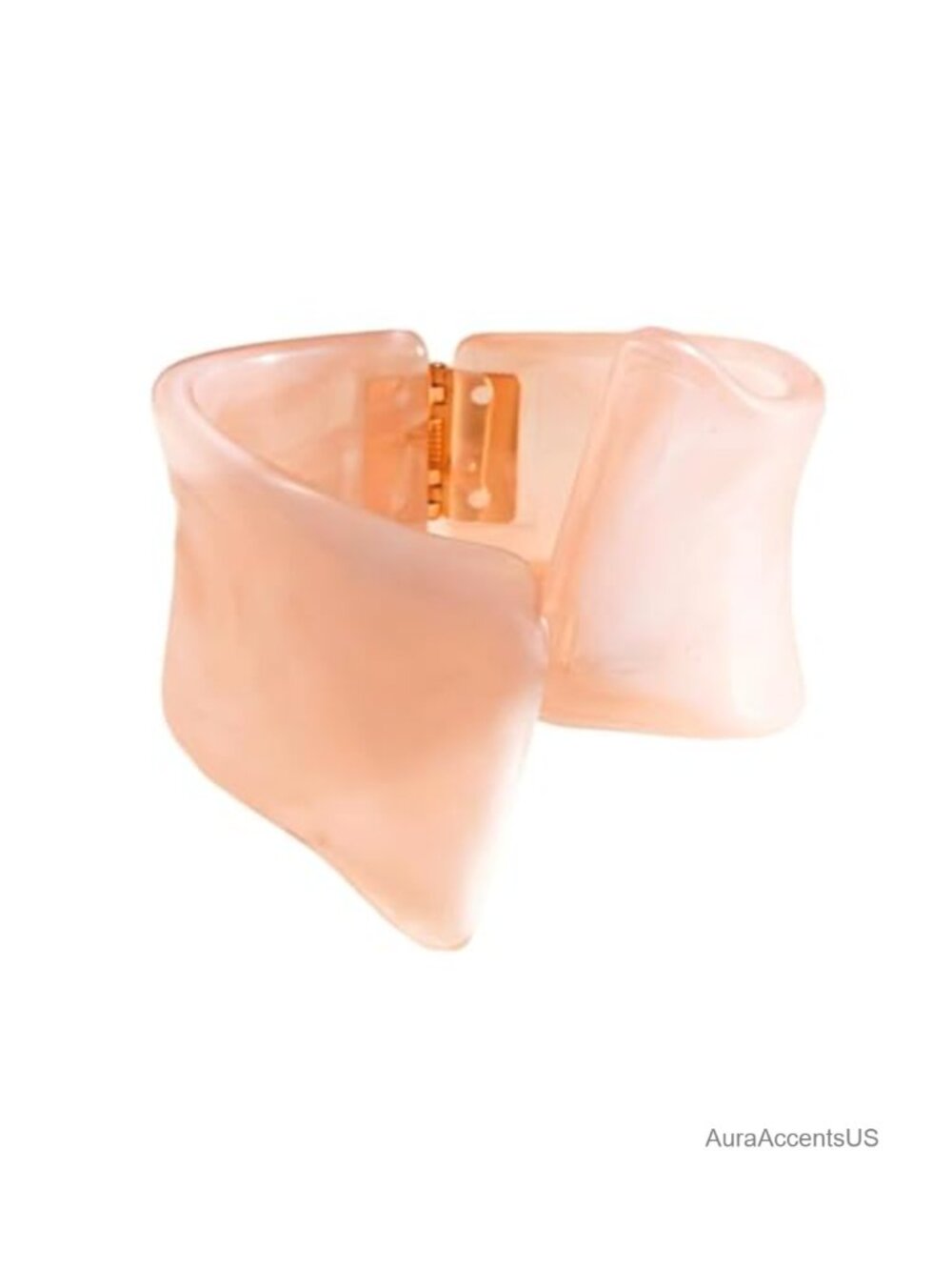 Resin Hinged Cuff Bracelet Wide Gloss Open Bangle Casual Party Jewelry